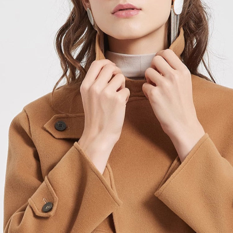Virielle | Manteau élégant en laine pour femme – doux, chaud et stylé