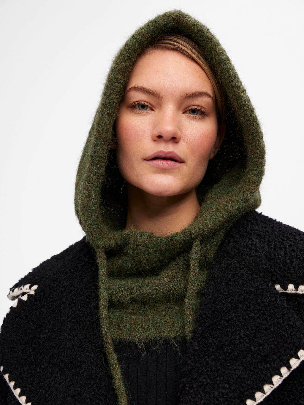 Venise | Cagoule en maille douce pour femme – Un accessoire élégant pour protéger le visage et la tête en hiver