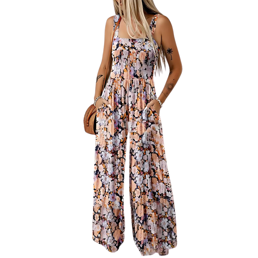 Jarnella | Soepelvallende jumpsuit met print voor dames – Relaxte, lange zomerse vrijetijdskleding