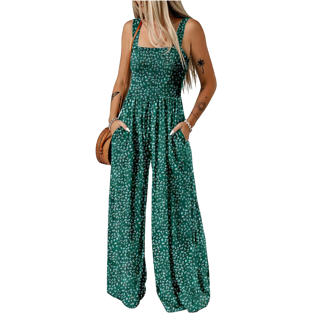 Jarnella | Soepelvallende jumpsuit met print voor dames – Relaxte, lange zomerse vrijetijdskleding