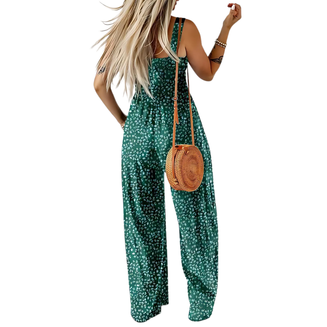 Jarnella | Soepelvallende jumpsuit met print voor dames – Relaxte, lange zomerse vrijetijdskleding