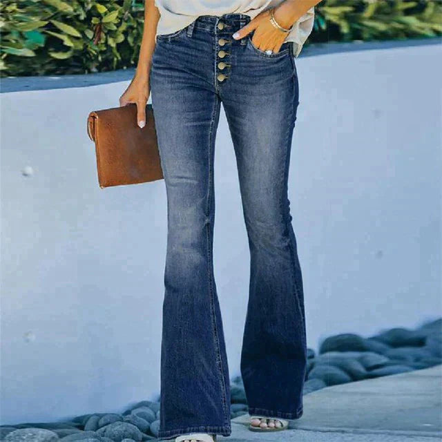 Wylina | Dames stretchjeans, slim fit, hoge taille, skinny denim broek