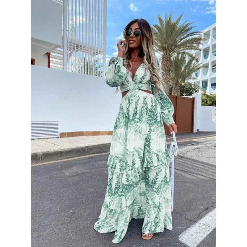 Sabriel | Chic Dames Lange Jurk – Tijdloze Elegante Maxi voor Formele & Casual Gelegenheden