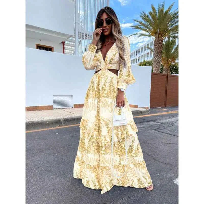 Sabriel | Chic Dames Lange Jurk – Tijdloze Elegante Maxi voor Formele & Casual Gelegenheden