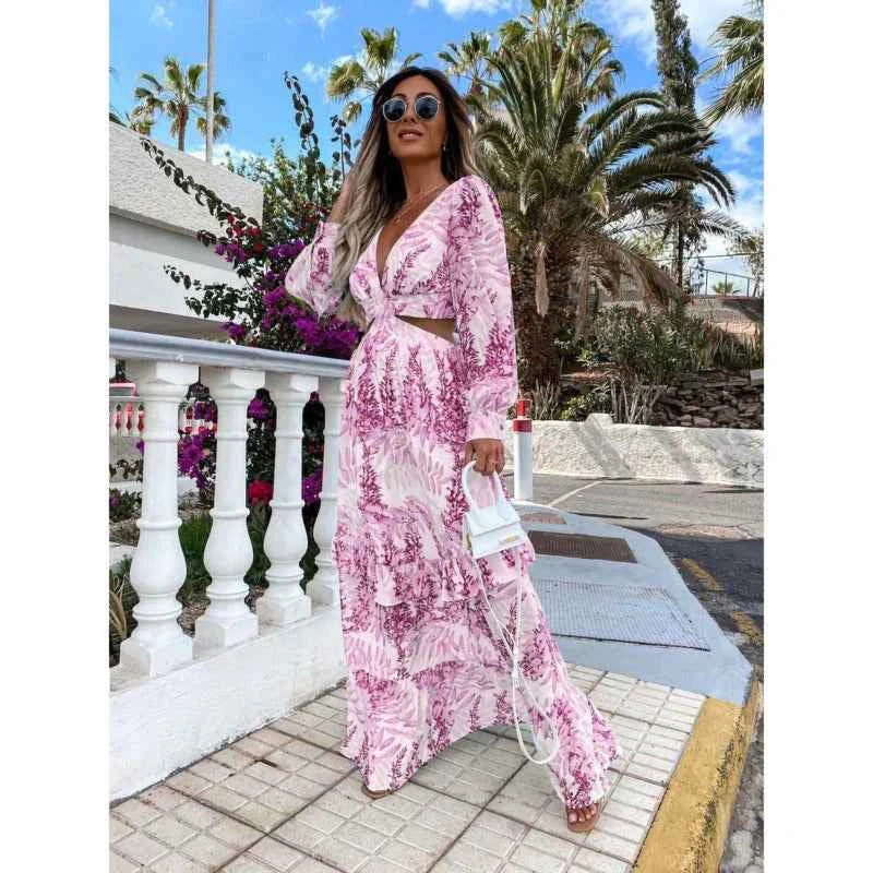 Sabriel | Chic Dames Lange Jurk – Tijdloze Elegante Maxi voor Formele & Casual Gelegenheden
