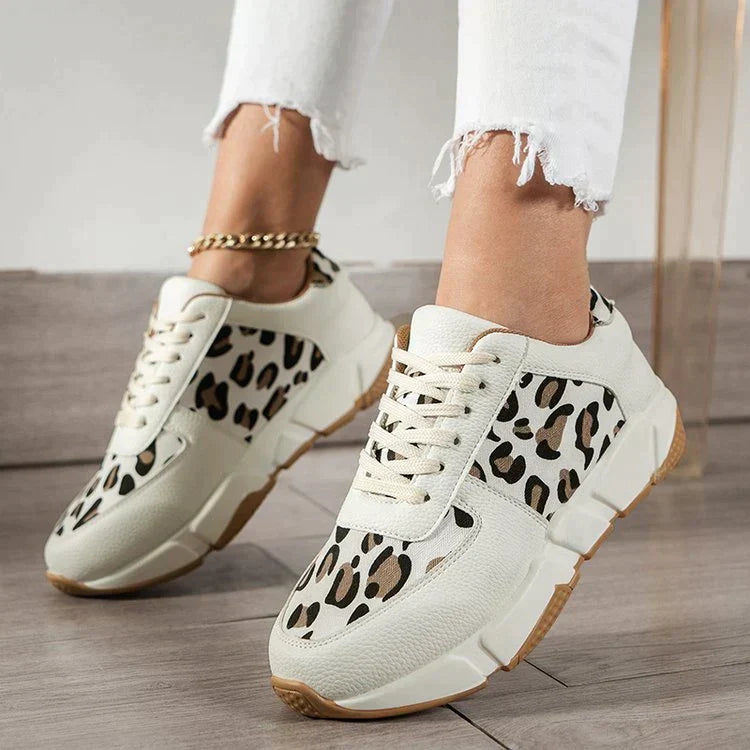 Myrrina | WildStep Leopard Sneakers – Casual damesschoenen met luipaardprint