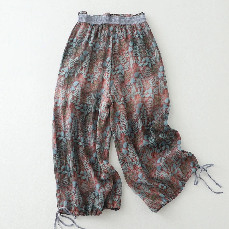 Haniya | Linnen wide-leg broek voor dames – lichte, ademende zomerbroek