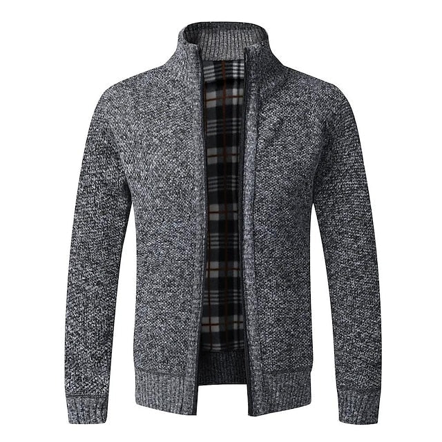 Jarnel | Strickpullover für Herren mit Reißverschluss und Stehkragen – Bequeme, warme, lässige und stylische Strickware