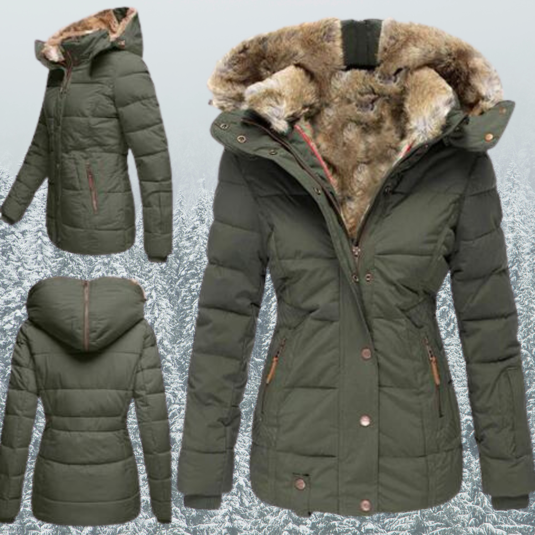 Britt | Manteau d'hiver chaud avec doublure en fourrure douce, isolant, élégant et protecteur