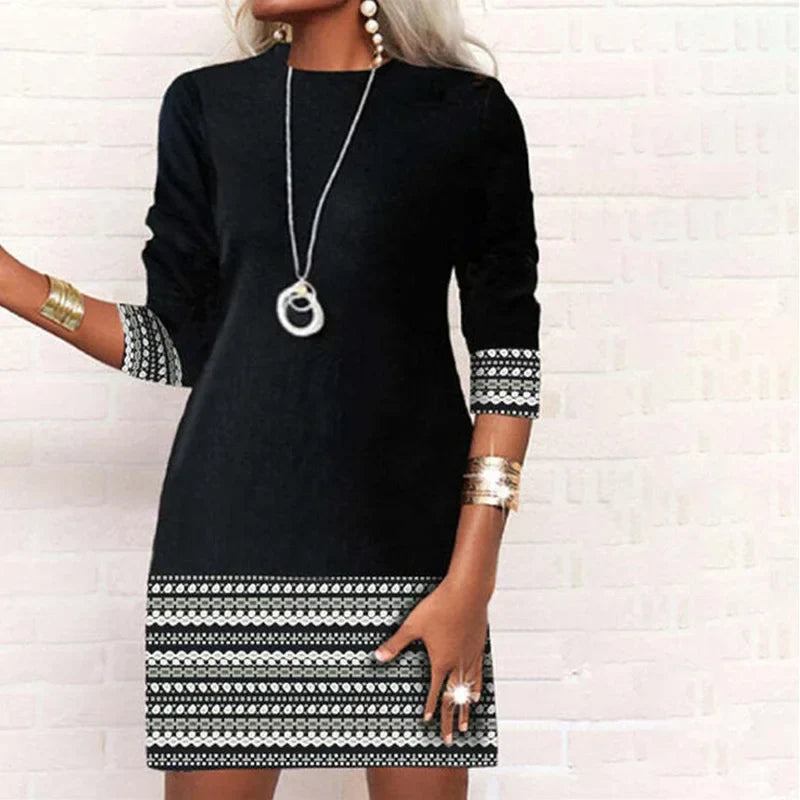 Serynna | Elegante A-lijn jurk voor dames – Lichtgewicht, soepel vallend, casual