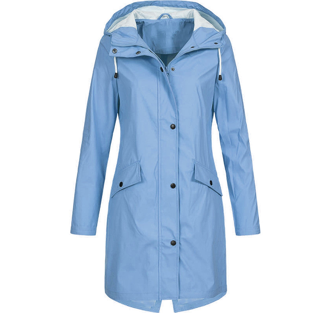 Eefje | Imperméable à capuche, léger, coupe-vent, veste décontractée pour les activités de plein air et les voyages