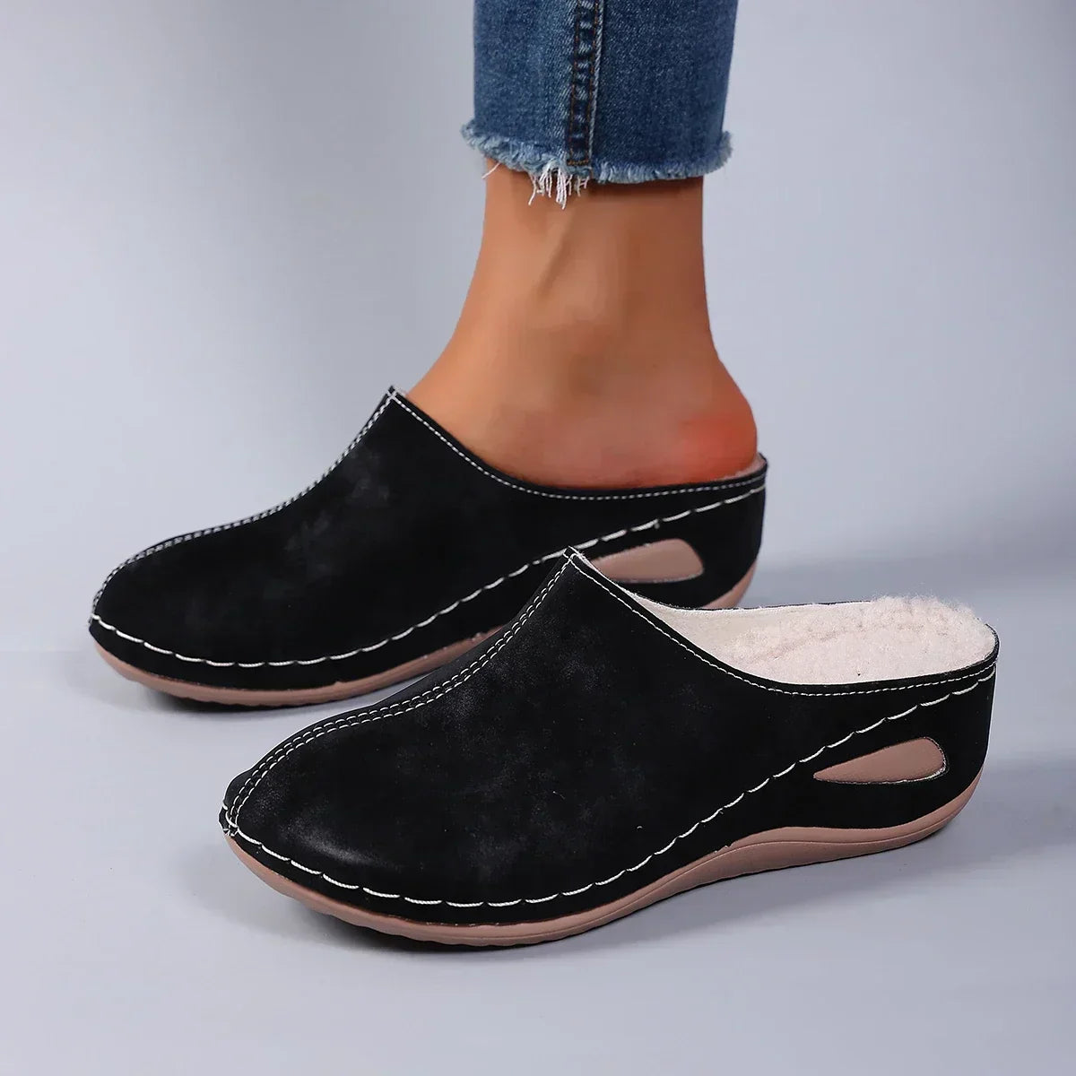 Demora | Instapslippers voor dames – zacht gevoerde comfortabele pantoffels, lichtgewicht en cozy slippers