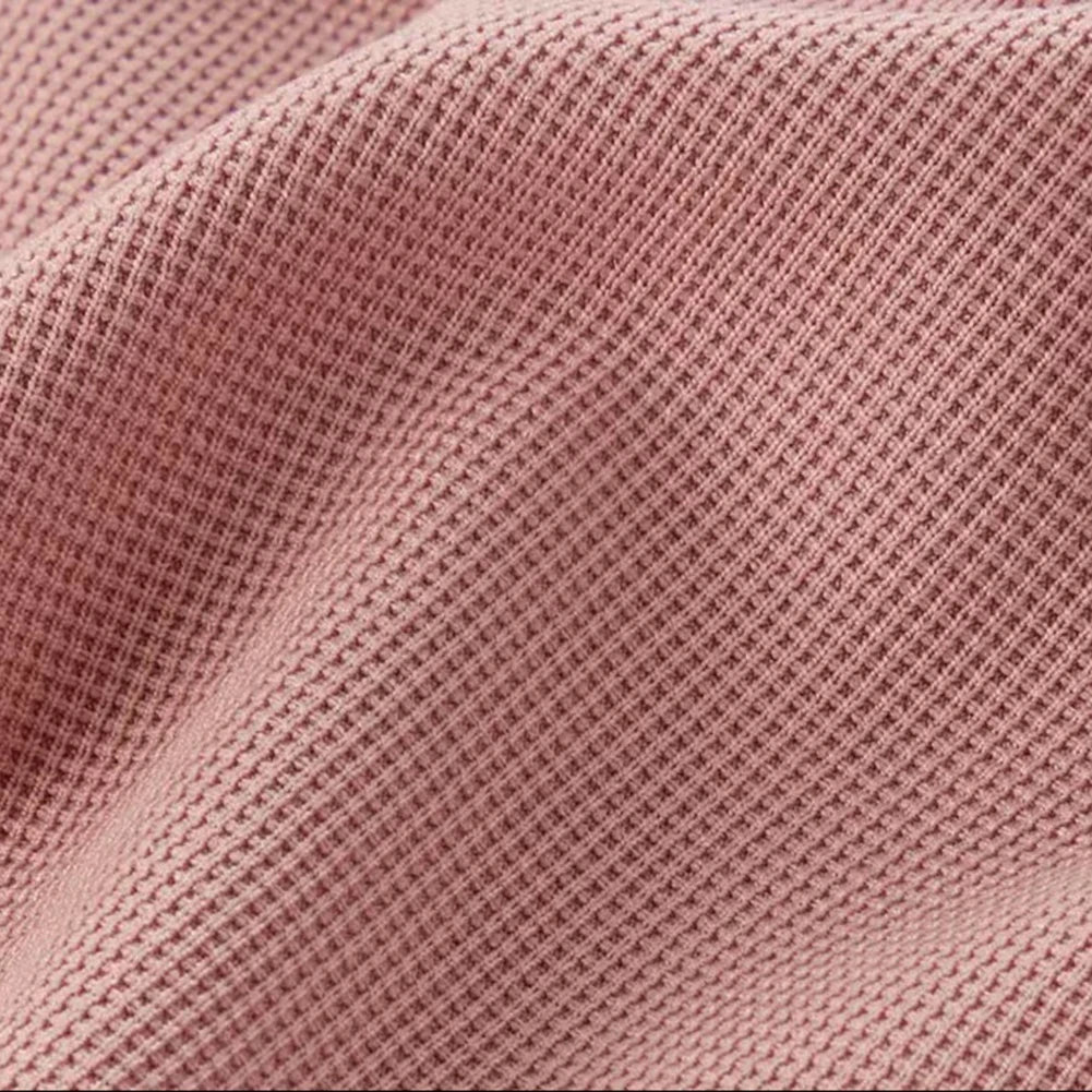 Zira | Dames wijde broek van wafelkatoen – hoge taille elastische lounge broek