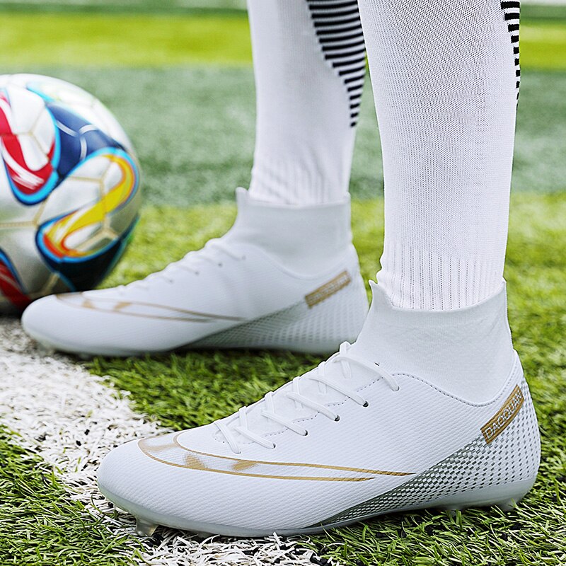 GripStrike | Herren-Fußballschuhe mit hohem Schaft – Atmungsaktive Outdoor-Fußballschuhe, rutschfeste Kunstrasenschuhe