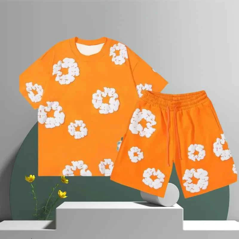 Lysandra | Dames 3D Bloemen Katoenen Shorts Set – Chic Zomer Streetwear Outfit