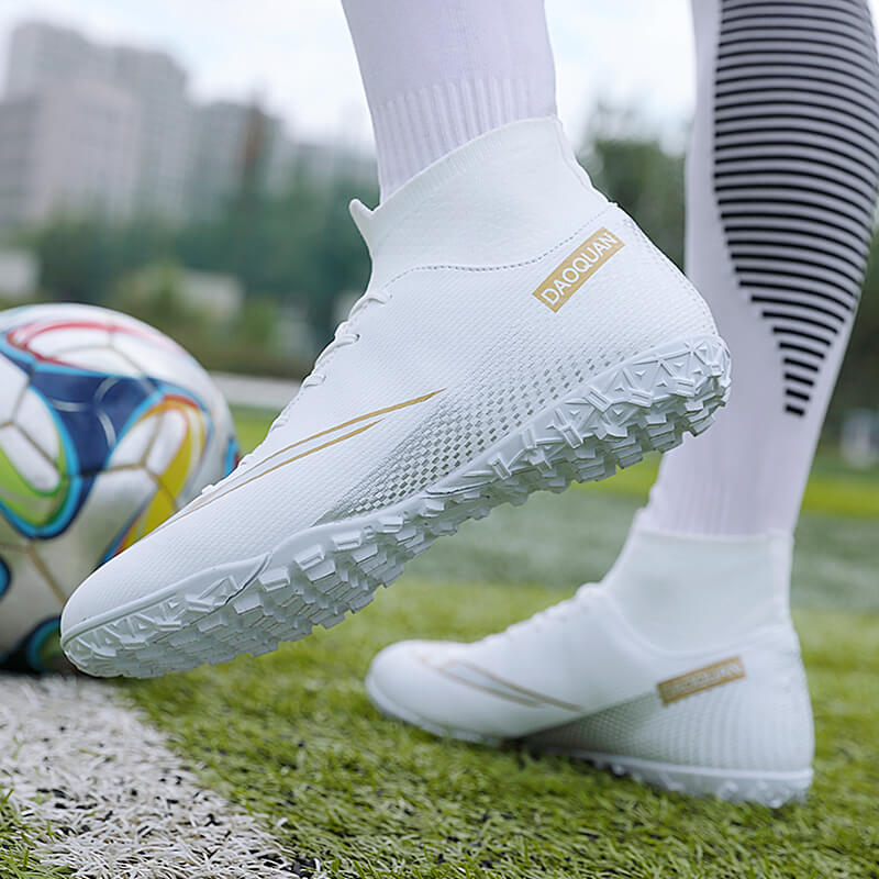 GripStrike | Herren-Fußballschuhe mit hohem Schaft – Atmungsaktive Outdoor-Fußballschuhe, rutschfeste Kunstrasenschuhe