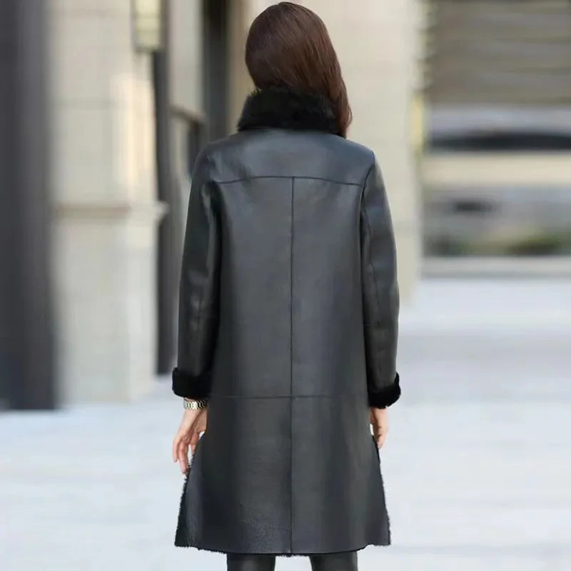 Avalore | Klassische Damen-Lederjacke – Zeitloses Schwarz