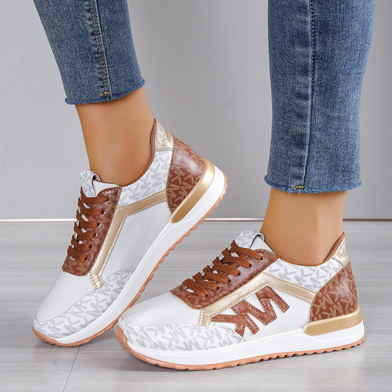 Basha | Comfortabele damessneakers  Ademende orthopedische wandelschoenen