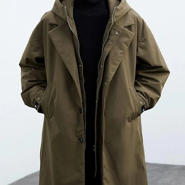 Zevric | Hochwertige, wasserdichte Schutzjacke mit Kapuze, strapazierfähige Outdoor-Jacke