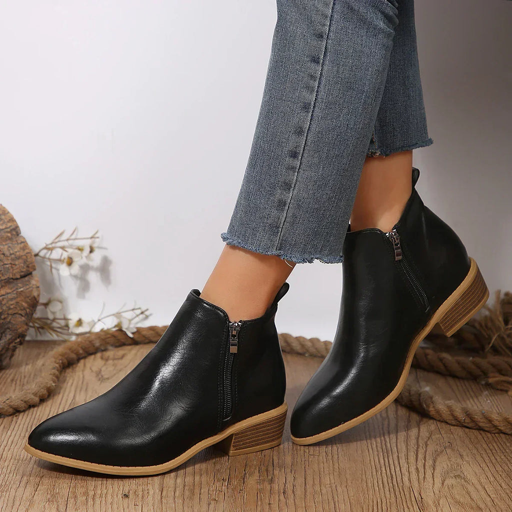 Zoryne | Modieuze enkellaarsjes voor dames – Elegante, comfortabele vrijetijdsschoenen