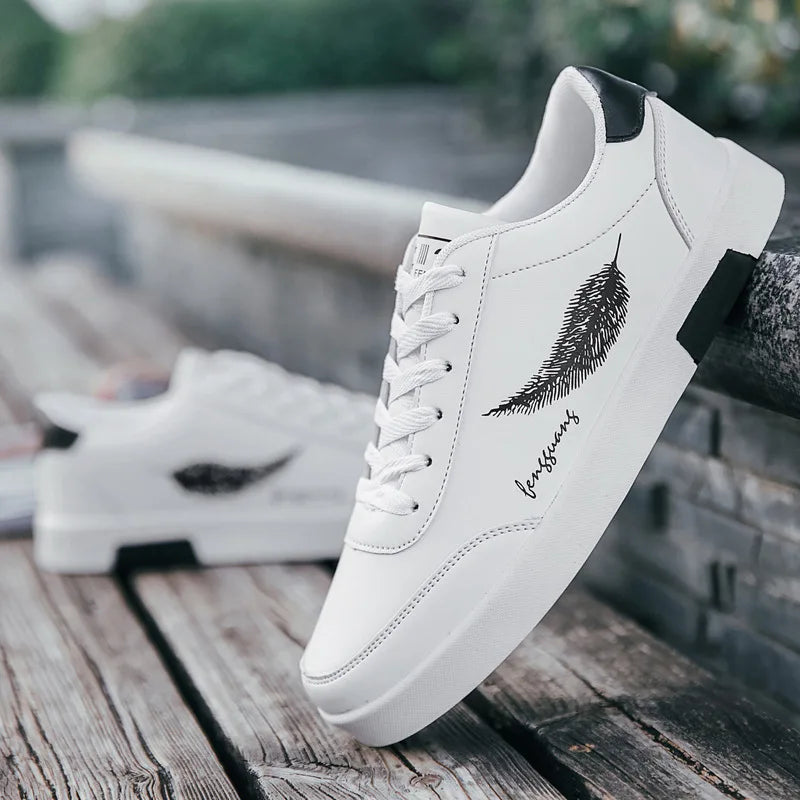 Rovex | Klassieke leren herensneakers – Ademend vetersysteem, comfortabele en duurzame schoenen