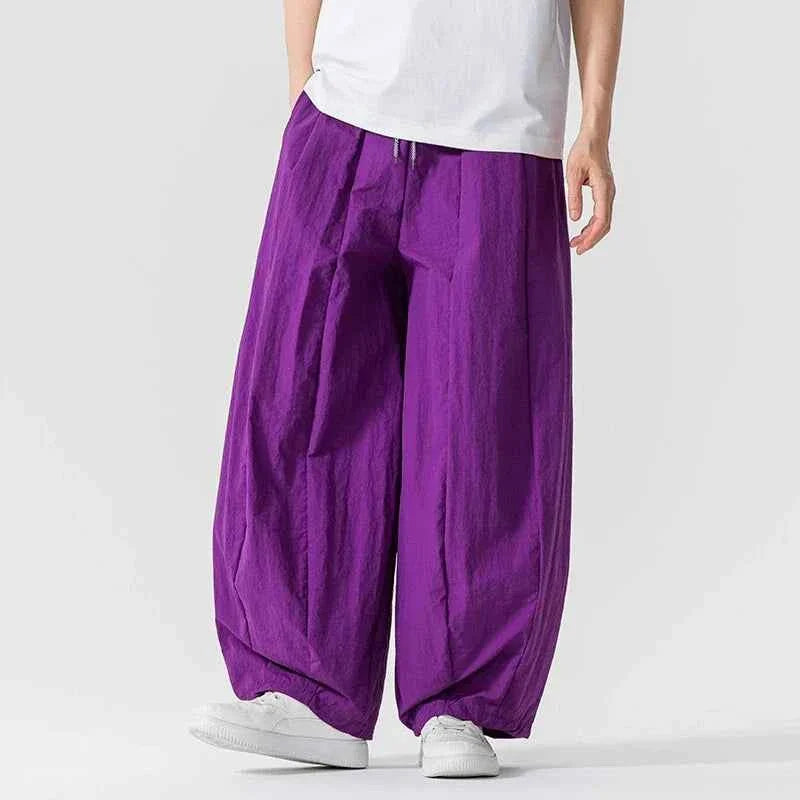 Olya | Nimbus-parachutebroek voor heren – Y2K-joggingbroek met baggy pasvorm en cargo-zakken