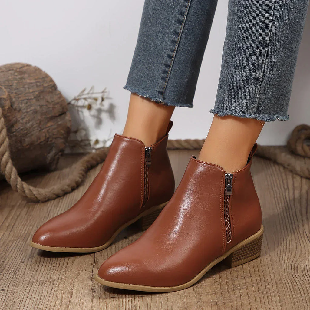 Zoryne | Modieuze enkellaarsjes voor dames – Elegante, comfortabele vrijetijdsschoenen