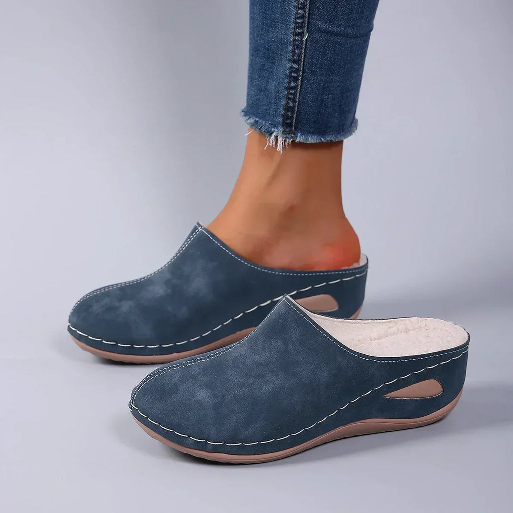 Demora | Instapslippers voor dames – zacht gevoerde comfortabele pantoffels, lichtgewicht en cozy slippers