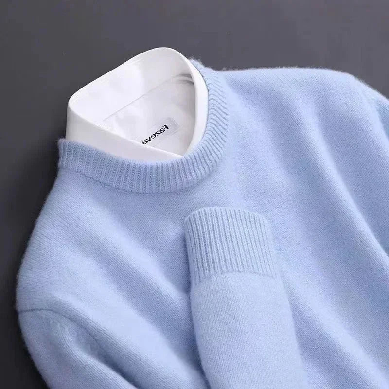 Fionara | Pull en laine à col rond pour femme – Tricot confortable, doux et chaud