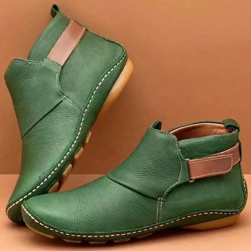 FlexBoot | Bottines orthopédiques en cuir pour femmes - chaussures confortables et élégantes pour la marche et le soulagement de la douleur