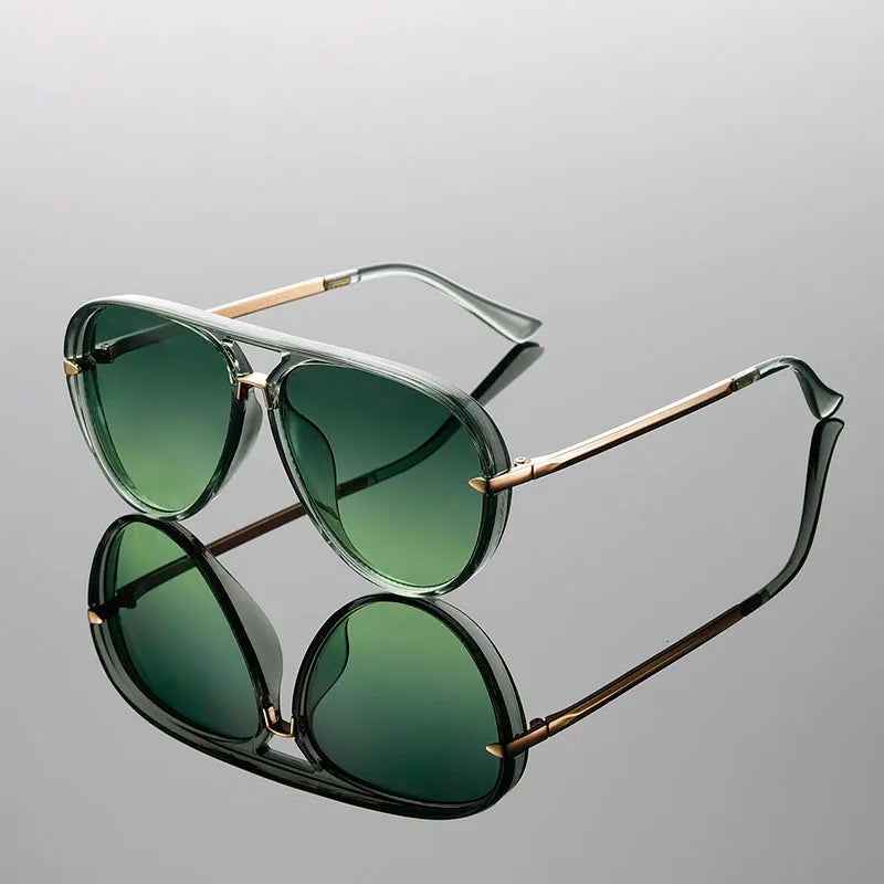 RayAviator | Heren aviatorzonnebril – UV400, gradientlenzen, lichtgewicht, retro metalen montuur