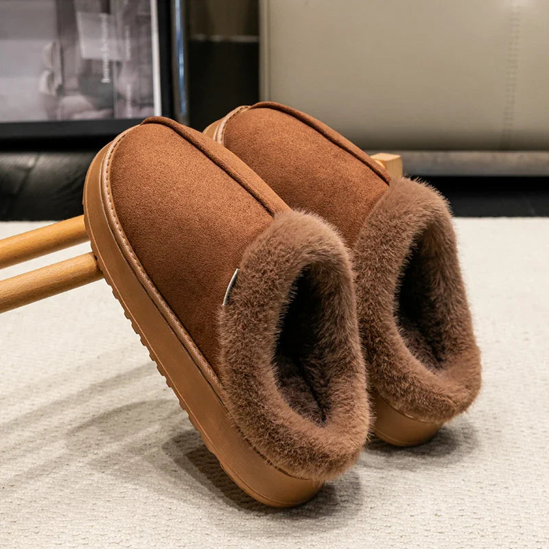 Lorynna | Zachte pluche huisslippers voor dames met comfortabele warme voering en antislipzool