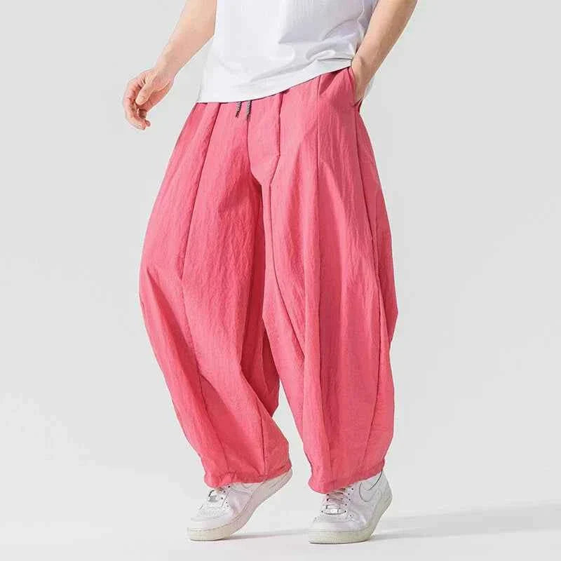 Olya | Nimbus-parachutebroek voor heren – Y2K-joggingbroek met baggy pasvorm en cargo-zakken