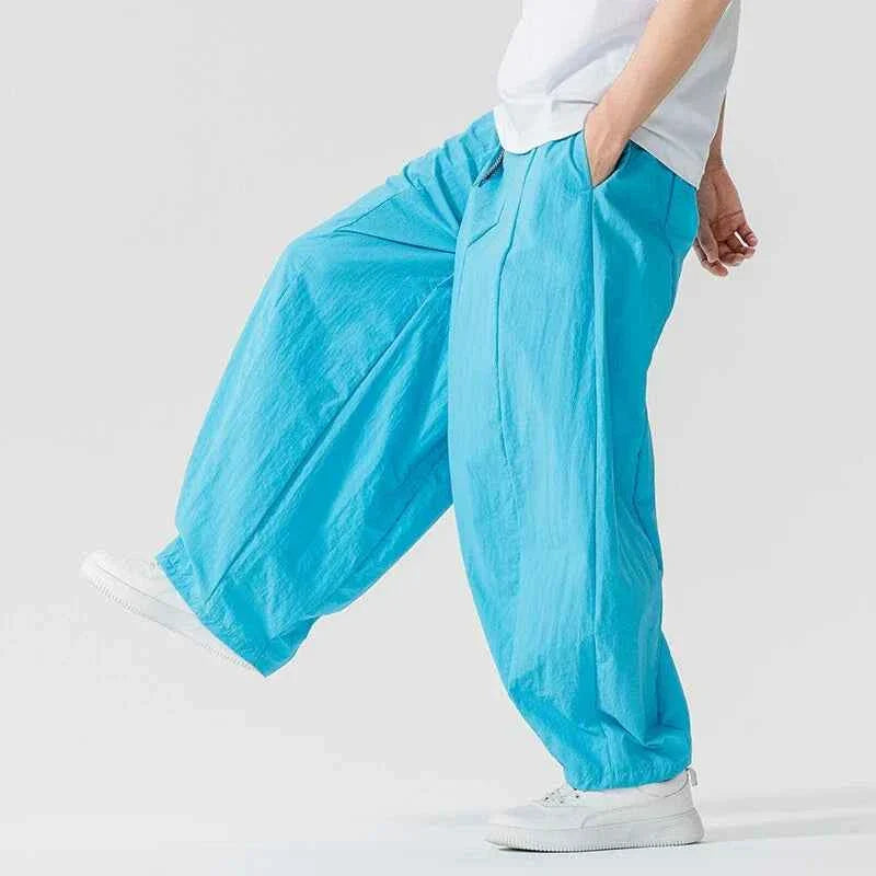 Olya | Nimbus-parachutebroek voor heren – Y2K-joggingbroek met baggy pasvorm en cargo-zakken