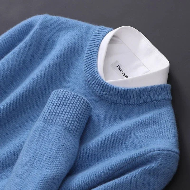 Fionara | Pull en laine à col rond pour femme – Tricot confortable, doux et chaud