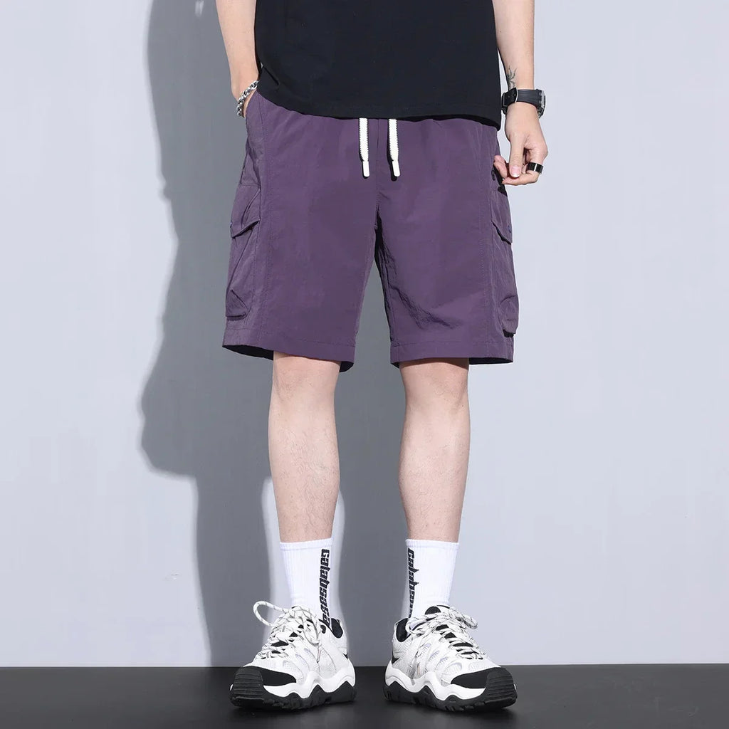 Zephor | Heren Cargo Shorts met Trekkoord – Lichtgewicht Ademende Zomer Casual Shorts
