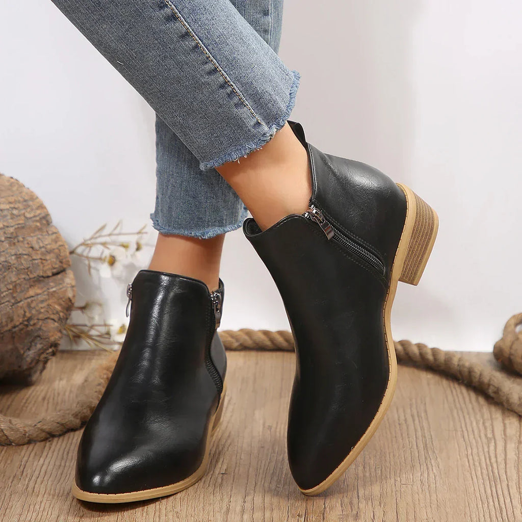 Zoryne | Modieuze enkellaarsjes voor dames – Elegante, comfortabele vrijetijdsschoenen