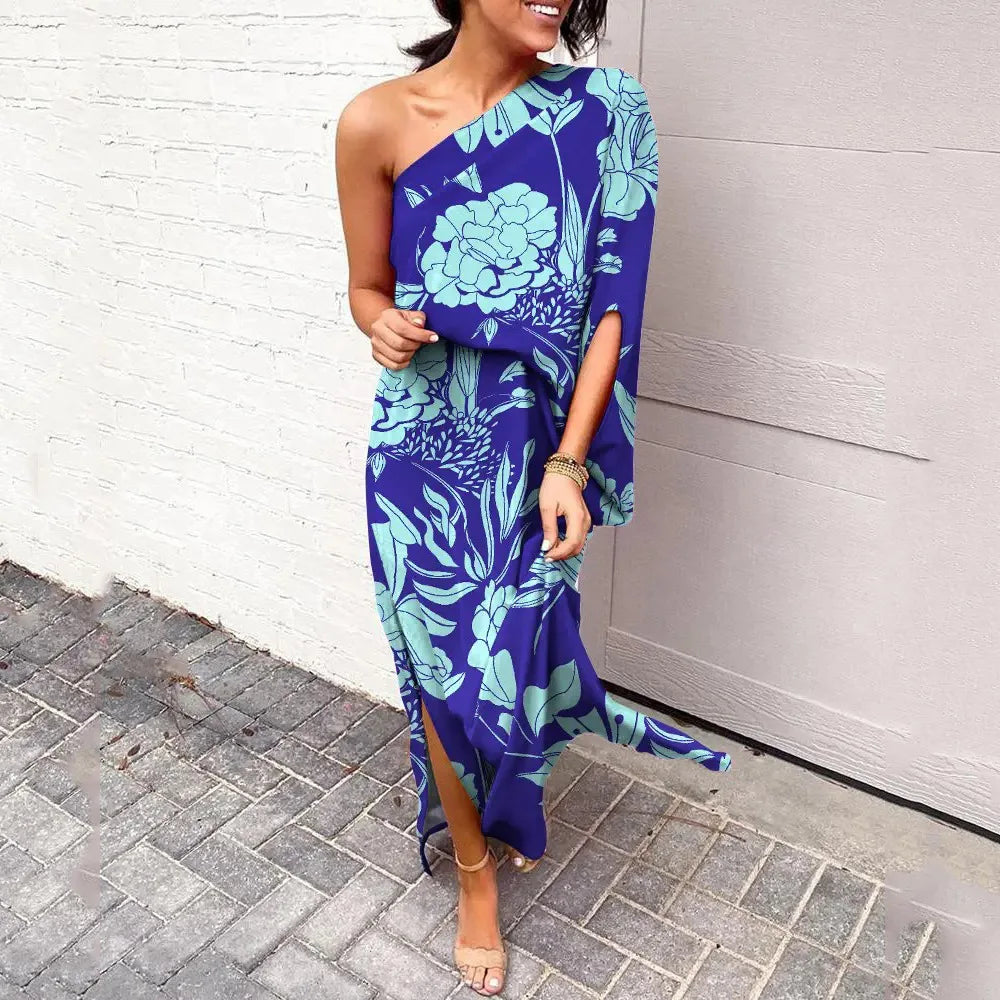 Aisryn | Dames one-shoulder jurk – elegante asymmetrische hals partyjurk