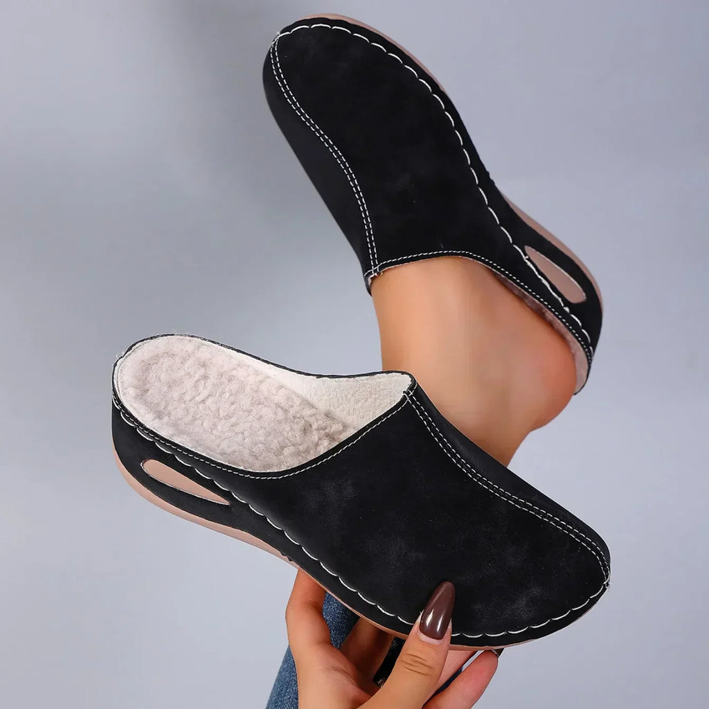 Demora | Instapslippers voor dames – zacht gevoerde comfortabele pantoffels, lichtgewicht en cozy slippers