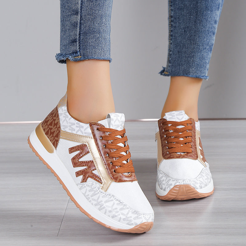 Basha | Comfortabele damessneakers  Ademende orthopedische wandelschoenen
