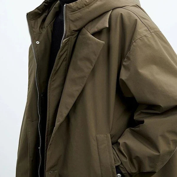 Zevric | Hochwertige, wasserdichte Schutzjacke mit Kapuze, strapazierfähige Outdoor-Jacke