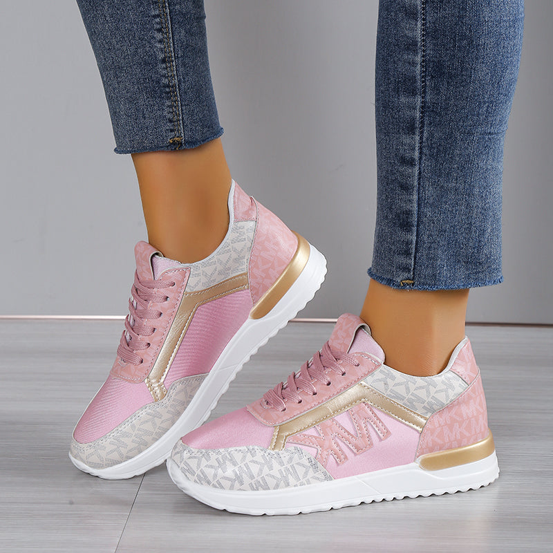 Basha | Comfortabele damessneakers  Ademende orthopedische wandelschoenen