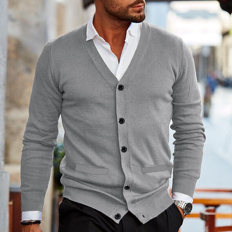 Braxen | Gilet en maille décontractée pour homme – mélange de coton, coupe confortable 