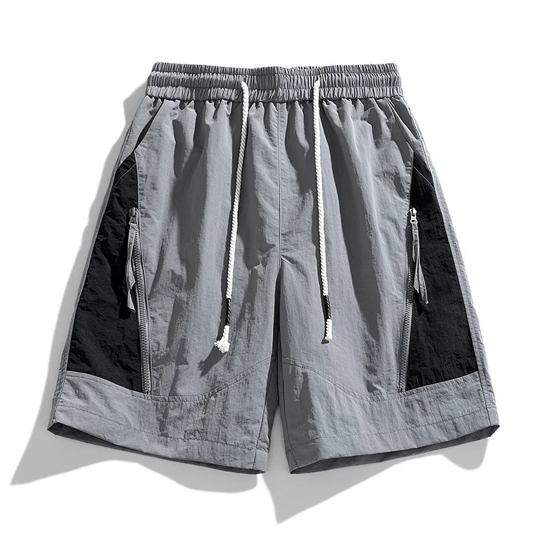 Tavion | Ademend short voor heren – lichtgewicht zomerse cargoshort met ritszakken