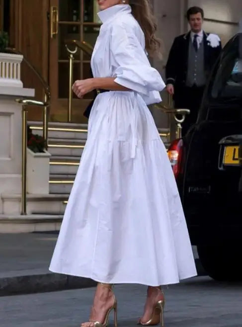 Cerya | Casual, ruimvallende zomerjurk voor dames – Lichte, oversized strandjurk