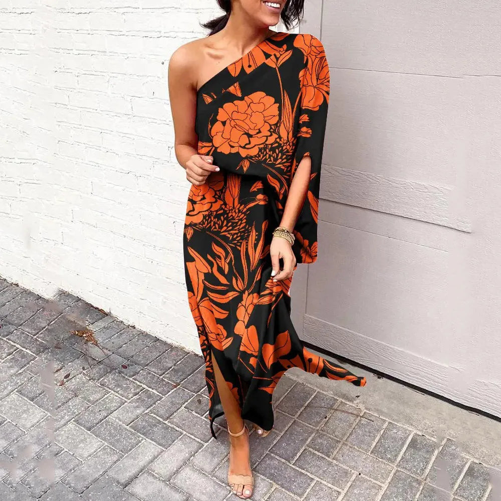 Aisryn | Dames one-shoulder jurk – elegante asymmetrische hals partyjurk