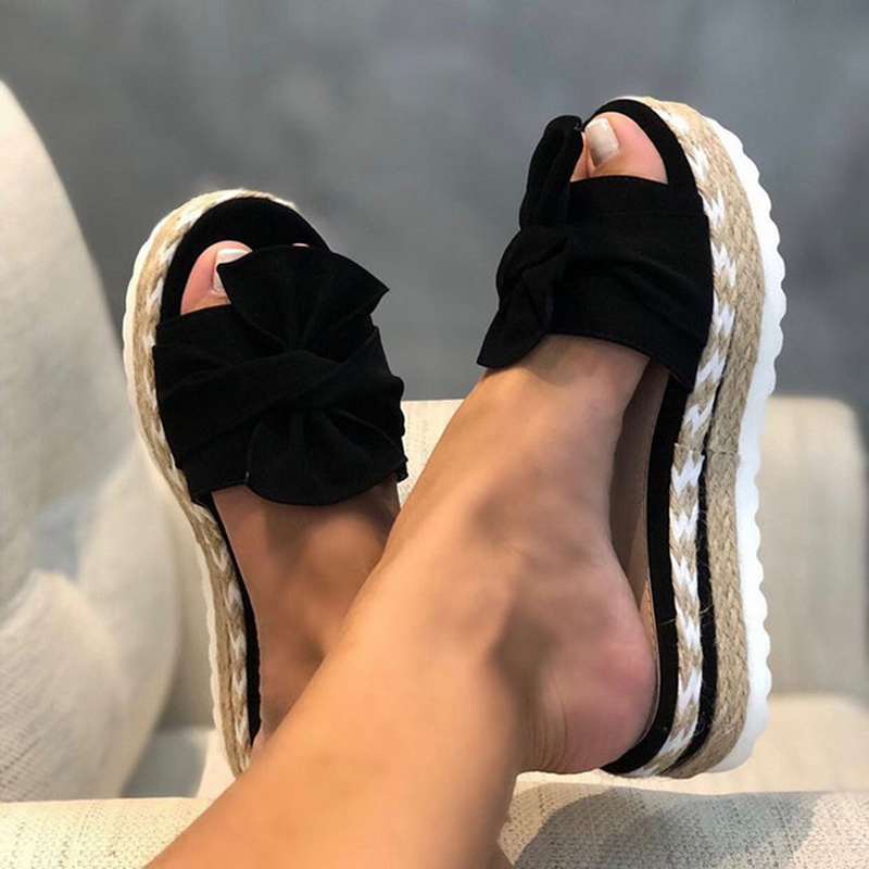 Meloryn | Elegante sandalen met strik voor dames – Lichtgewicht, platte, casual zomersandalen