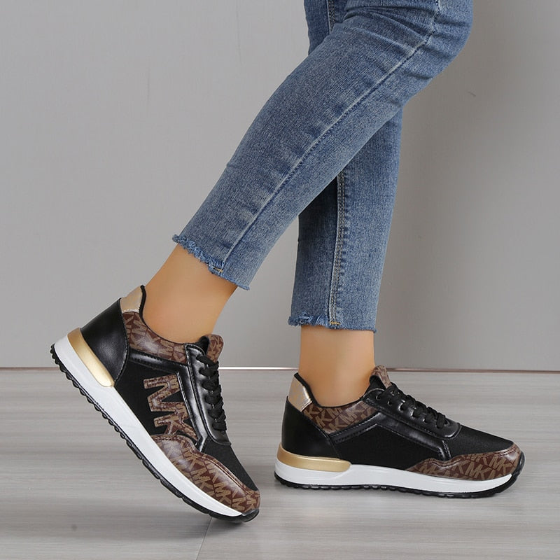 Basha | Comfortabele damessneakers  Ademende orthopedische wandelschoenen