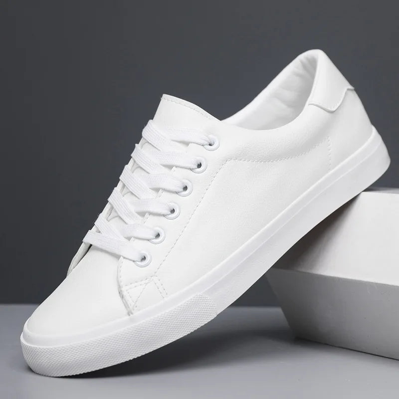 Rovex | Klassieke leren herensneakers – Ademend vetersysteem, comfortabele en duurzame schoenen
