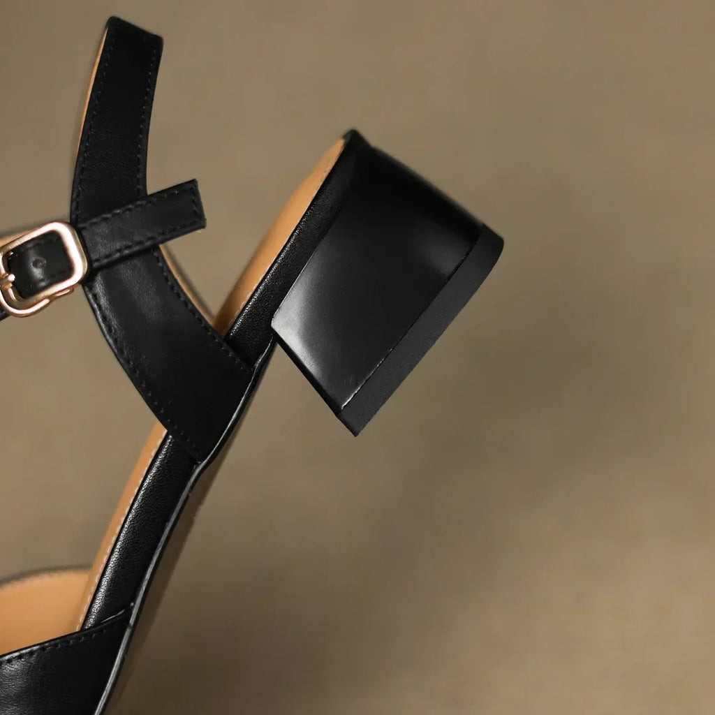 Mirelithae | Gebreide Leren Ballerina’s – Comfortabele Dames Schoenen voor Werk